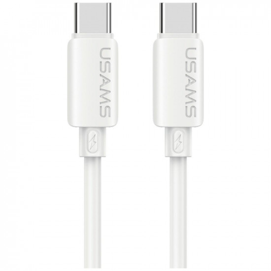 Cable USAMS U98 30W 3A Silicone Fast Charging USB-C to Lightning white Cable USAMS U98 30W 3A Silicone Fast Charging USB-C to Lightning white