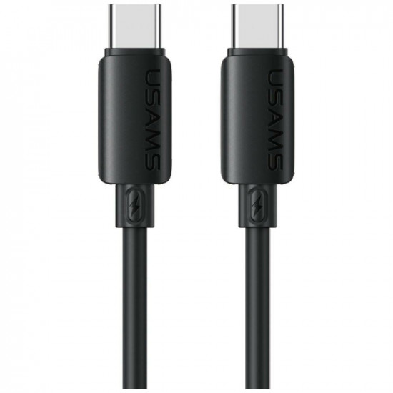 Cable USAMS U98 30W 3A Silicone Fast Charging USB-C to Lightning black Cable USAMS U98 30W 3A Silicone Fast Charging USB-C to Lightning black