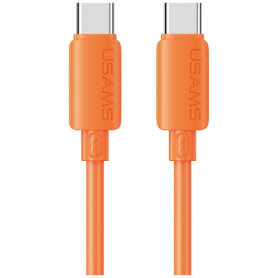 Cable USAMS U98 30W 3A Silicone Fast Charging USB-C to Lightning orange Cable USAMS U98 30W 3A Silicone Fast Charging USB-C to Lightning orange