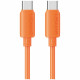 Cable USAMS U98 30W 3A Silicone Fast Charging USB-C to Lightning orange Cable USAMS U98 30W 3A Silicone Fast Charging USB-C to Lightning orange
