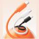 Cable USAMS U98 30W 3A Silicone Fast Charging USB-C to Lightning orange Cable USAMS U98 30W 3A Silicone Fast Charging USB-C to Lightning orange