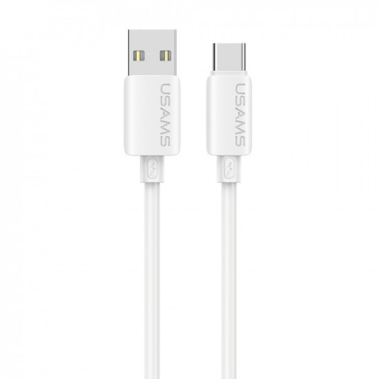 Cable USAMS U98 3A Silicone Fast Charging USB-C white