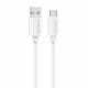 Cable USAMS U98 3A Silicone Fast Charging USB-C white