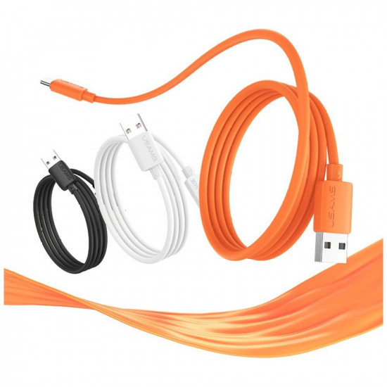Cable USAMS U98 3A Silicone Fast Charging USB-C black