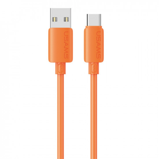 Cable USAMS U98 3A Silicone Fast Charging USB-C orange