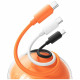 Cable USAMS U98 3A Silicone Fast Charging USB-C orange