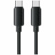 Cable USAMS U98 60W 3A Silicone Fast Charging USB-C to USB-C black Cable USAMS U98 60W 3A Silicone Fast Charging USB-C to USB-C black