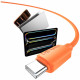 Cable USAMS U98 60W 3A Silicone Fast Charging USB-C to USB-C black Cable USAMS U98 60W 3A Silicone Fast Charging USB-C to USB-C black