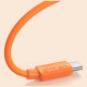 Cable USAMS U98 60W 3A Silicone Fast Charging USB-C to USB-C orange Cable USAMS U98 60W 3A Silicone Fast Charging USB-C to USB-C orange