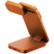 Wireless charger Energea MagTrio 2 3-in-1 Qi2 25W foldable orange