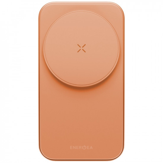 Wireless charger Energea MagTrio 2 3-in-1 Qi2 25W foldable orange