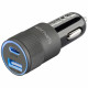Car Charger 4smarts Charger Rapid+ 27W Quick Charge PD gray black