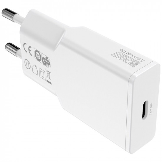Wall charger 4smarts PDPlug Slim 20W GaN USB-C white Wall charger 4smarts PDPlug Slim 20W GaN USB-C white