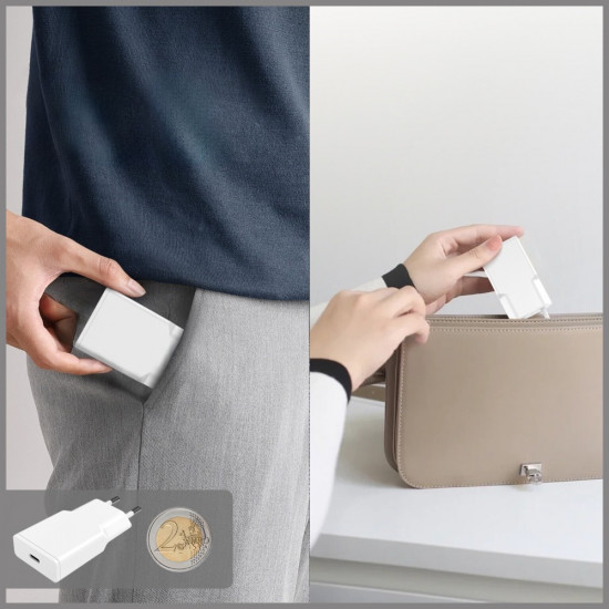 Wall charger 4smarts PDPlug Slim 20W GaN USB-C white Wall charger 4smarts PDPlug Slim 20W GaN USB-C white