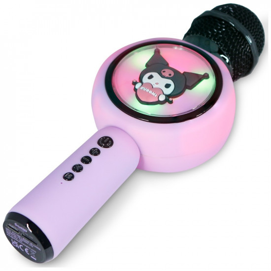 Karaoke Microphone with LED Wireless Speaker OTL Kuromi Karaoke Microphone with LED Wireless Speaker OTL Kuromi