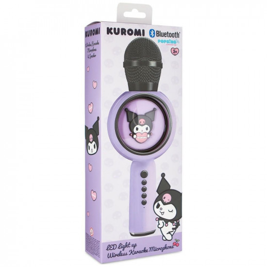 Karaoke Microphone with LED Wireless Speaker OTL Kuromi Karaoke Microphone with LED Wireless Speaker OTL Kuromi