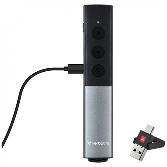 Presenter Verbatim Agenda with laser pointer gray 32366 Presenter Verbatim Agenda with laser pointer gray 32366