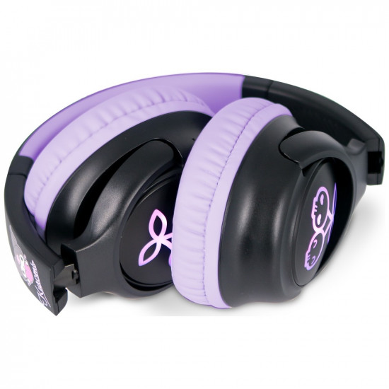 Wireless On-Ear Headphones OTL Kuromi LED Light Up Wireless On-Ear Headphones OTL Kuromi LED Light Up