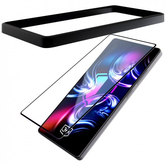Tempered Glass 3MK HardGlass Max with Mounting Frame for Google Pixel 9 Pro XL Tempered Glass 3MK HardGlass Max with Mounting Frame for Google Pixel 9 Pro XL