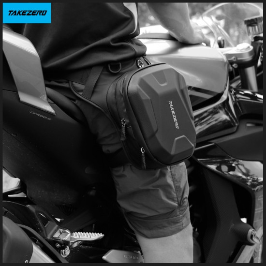 Motorcycle Leg Bag TAKEZERO MTX2 2.5L black