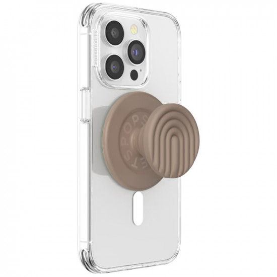 Popsockets MagSafe Round PopOut Latte Curves MagSafe Phone Holder and Stand Beige Popsockets MagSafe Round PopOut Latte Curves MagSafe Phone Holder and Stand Beige