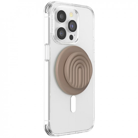 Popsockets MagSafe Round PopOut Latte Curves MagSafe Phone Holder and Stand Beige Popsockets MagSafe Round PopOut Latte Curves MagSafe Phone Holder and Stand Beige