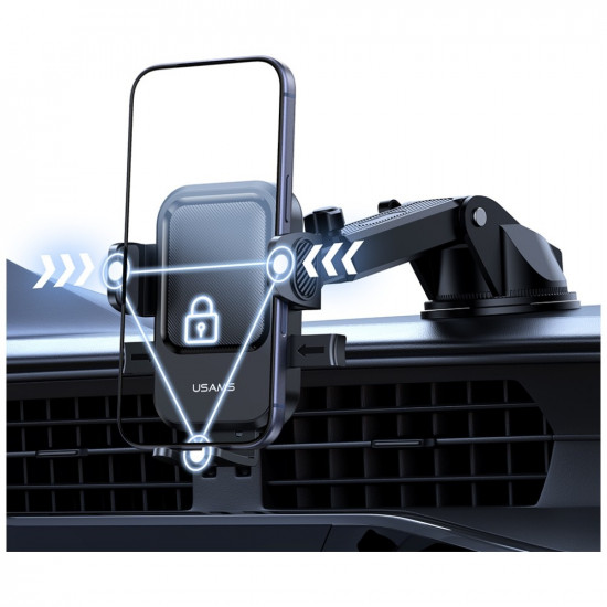 Dashboard Car Mount USAMS One-touch black Dashboard Car Mount USAMS One-touch black