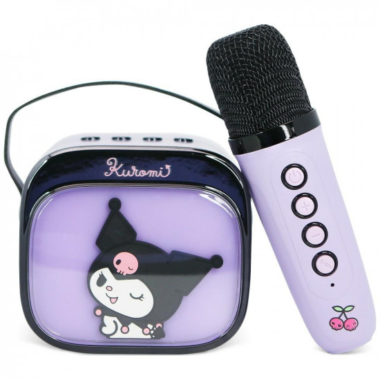 Wireless Karaoke Set OTL Kuromi LED Light-Up Wireless Karaoke Set OTL Kuromi LED Light-Up
