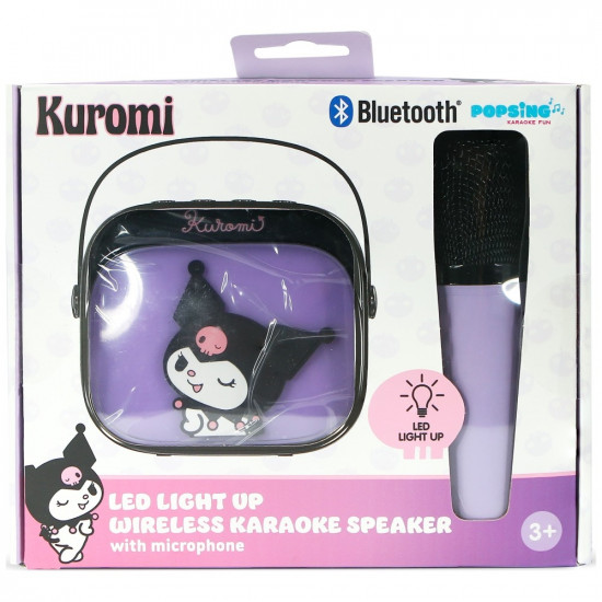 Wireless Karaoke Set OTL Kuromi LED Light-Up Wireless Karaoke Set OTL Kuromi LED Light-Up