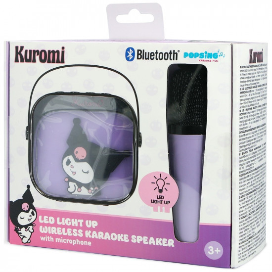 Wireless Karaoke Set OTL Kuromi LED Light-Up Wireless Karaoke Set OTL Kuromi LED Light-Up