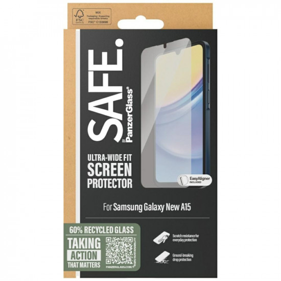 PanzerGlass SAFE Ultra-Wide Fit Screen Protector Samsung Galaxy A16 4G / A16 5G Clear PanzerGlass SAFE Ultra-Wide Fit Screen Protector Samsung Galaxy A16 4G / A16 5G Clear