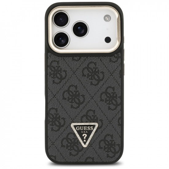Guess Hardcase 4G Triangle Logo MagSafe with Stand Camera (GUHMP17XPCS4GPTK) iPhone 17 Pro Max Black Guess Hardcase 4G Triangle Logo MagSafe with Stand Camera (GUHMP17XPCS4GPTK) iPhone 17 Pro Max Black