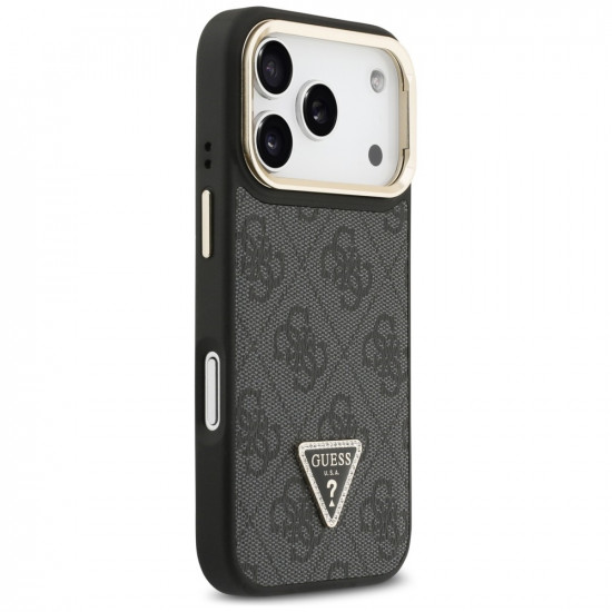 Guess Hardcase 4G Triangle Logo MagSafe with Stand Camera (GUHMP17XPCS4GPTK) iPhone 17 Pro Max Black Guess Hardcase 4G Triangle Logo MagSafe with Stand Camera (GUHMP17XPCS4GPTK) iPhone 17 Pro Max Black