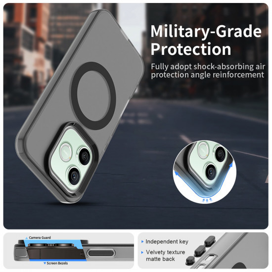 Techsuit CandyCase MagSafe Honor 600 / 600 Pro Black Techsuit CandyCase MagSafe Honor 600 / 600 Pro Black