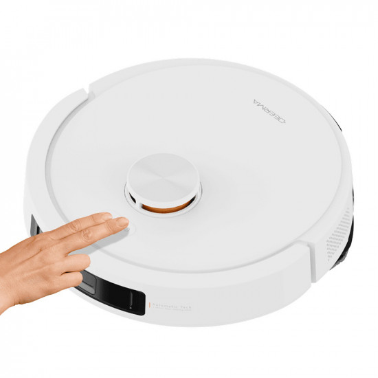 Deerma Robot Vacuum Cleaner (S30 Pro) Dry & Wet Cleaning, 15000Pa, PreciSence LiDAR Tech, Anti Tangle System, App White