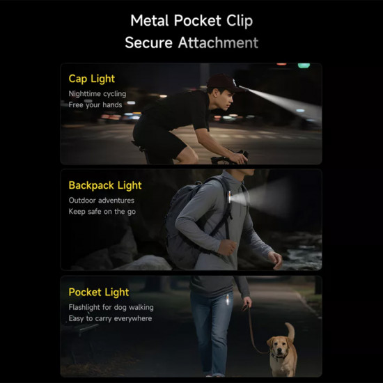 Deerma Mini Flashlight 4in1 (SD01) Magnetic, Pocket Clip, Glass Breaker, 9 Brightness Levels, 350lm, 300mAh, 0.74W Gray Deerma Mini Flashlight 4in1 (SD01) Magnetic, Pocket Clip, Glass Breaker, 9 Brightness Levels, 350lm, 300mAh, 0.74W Gray