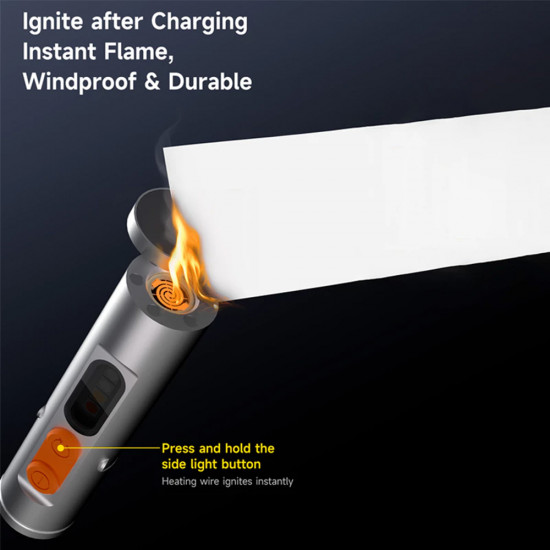Deerma Mini Flashlight 4in1 (SD01) Magnetic, Pocket Clip, Glass Breaker, 9 Brightness Levels, 350lm, 300mAh, 0.74W Gray Deerma Mini Flashlight 4in1 (SD01) Magnetic, Pocket Clip, Glass Breaker, 9 Brightness Levels, 350lm, 300mAh, 0.74W Gray
