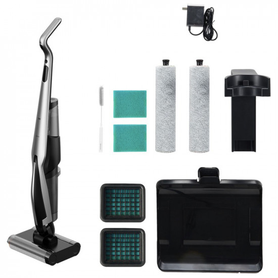 Deerma Cordless Vacuum Cleaner (VX200) Dry & Wet Cleaning, 22000Pa, 350W, 4000mAh, Intelligent Charging Base Black Deerma Cordless Vacuum Cleaner (VX200) Dry & Wet Cleaning, 22000Pa, 350W, 4000mAh, Intelligent Charging Base Black