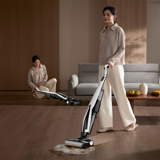 Deerma Cordless Vacuum Cleaner (VX100) Dry & Wet Cleaning, 18000Pa, 4000mAh, 300W, 0.6L, 78dB, Dual Tank – White Deerma Cordless Vacuum Cleaner (VX100) Dry & Wet Cleaning, 18000Pa, 4000mAh, 300W, 0.6L, 78dB, Dual Tank – White