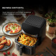 Deerma Air Fryer (KZ150W) 8L Bowl Capacity, 1700W, 65°C 200°C, Timer, 8 Programs, 3D Hot Air Convection, Touch Black Deerma Air Fryer (KZ150W) 8L Bowl Capacity, 1700W, 65°C 200°C, Timer, 8 Programs, 3D Hot Air Convection, Touch Black