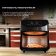 Deerma Air Fryer (KZ150W) 8L Bowl Capacity, 1700W, 65°C 200°C, Timer, 8 Programs, 3D Hot Air Convection, Touch Black Deerma Air Fryer (KZ150W) 8L Bowl Capacity, 1700W, 65°C 200°C, Timer, 8 Programs, 3D Hot Air Convection, Touch Black