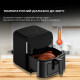 Deerma Air Fryer (KZ150W) 8L Bowl Capacity, 1700W, 65°C 200°C, Timer, 8 Programs, 3D Hot Air Convection, Touch Black Deerma Air Fryer (KZ150W) 8L Bowl Capacity, 1700W, 65°C 200°C, Timer, 8 Programs, 3D Hot Air Convection, Touch Black
