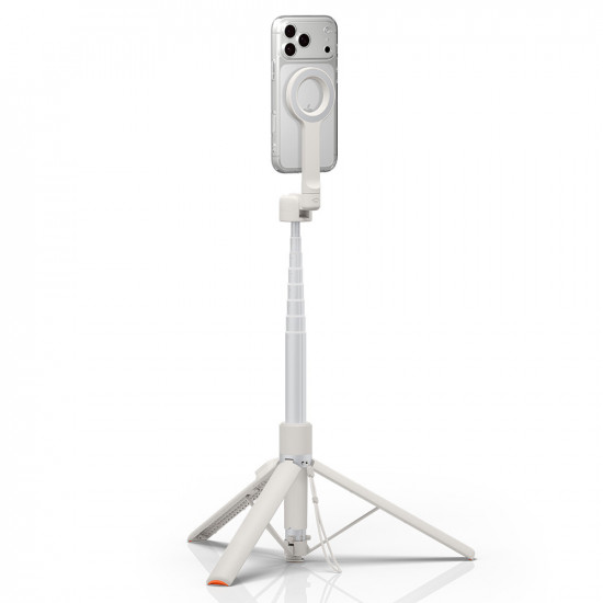 Spigen Selfie Stick S582W (AMP11373) MagSafe Compatible, with Tripod, Stable, Bluetooth Dune Beige