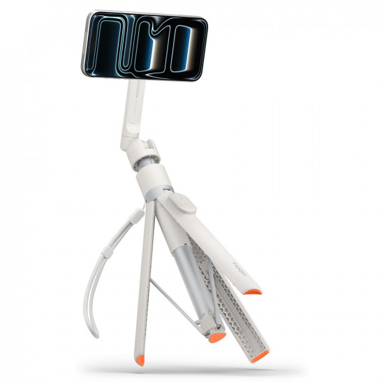 Spigen Selfie Stick S582W (AMP11373) MagSafe Compatible, with Tripod, Stable, Bluetooth Dune Beige