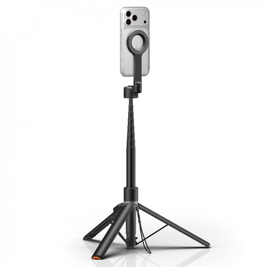 Spigen Selfie Stick S582W (AMP11372) MagSafe Compatible, with Tripod, Stable, Bluetooth Black Spigen Selfie Stick S582W (AMP11372) MagSafe Compatible, with Tripod, Stable, Bluetooth Black