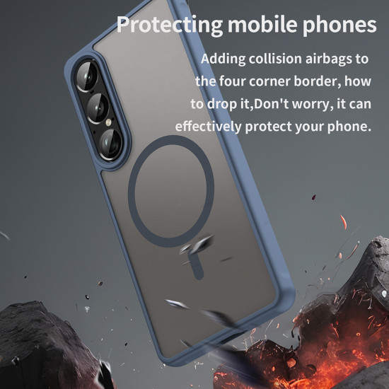 Techsuit HaloFrost II MagSafe Sony Xperia 1 VIII Navy Blue Techsuit HaloFrost II MagSafe Sony Xperia 1 VIII Navy Blue