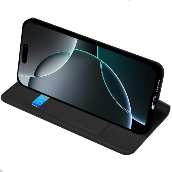 Techsuit Magskin Book Xiaomi Poco F7 Black Techsuit Magskin Book Xiaomi Poco F7 Black