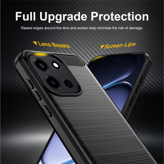 Techsuit Carbon Silicone OnePlus Nord 6 Black