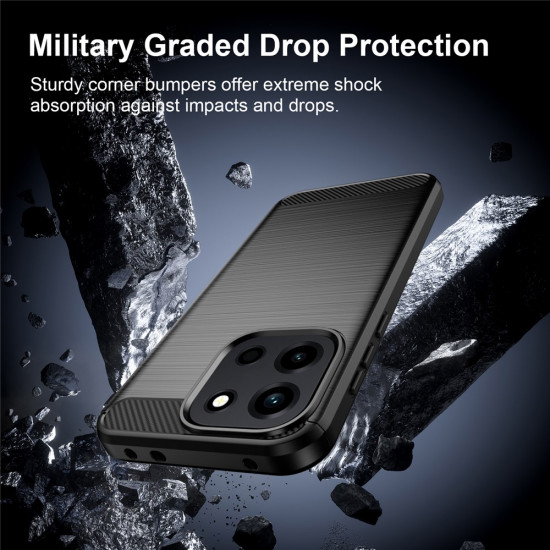 Techsuit Carbon Silicone OnePlus Nord 6 Black