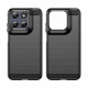 Techsuit Carbon Silicone Motorola Moto G87 / G77 / G67 Black